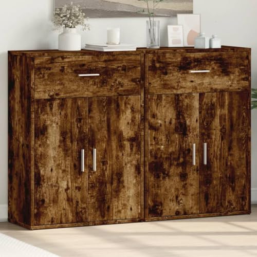 KTHLBRH Sideboards 2 STK. Räuchereiche kleiderschrank gartenschrank for Schlafzimmer Innenraum 60x30x84 cm Holzwerkstoff KTHLBRH Sideboards 2 STK. Räuchereiche kleiderschrank gartenschrank for Schlafzimmer Innenraum 60x30x84 cm Holzwerkstoff von KTHLBRH