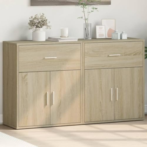 KTHLBRH Sideboards 2 STK. Sonoma-Eiche flurschrank Schrank for Schlafzimmer Büro 60x31x70 cm Holzwerkstoff KTHLBRH Sideboards 2 STK. Sonoma-Eiche flurschrank Schrank for Schlafzimmer Büro 60x31x70 cm Holzwerkstoff von KTHLBRH