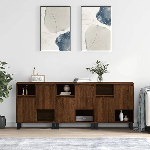 KTHLBRH Sideboards 3 STK. Braun Eichen-Optik Holzwerkstoff kleiderschrank gartenschrank for Wohnzimmer Schlafzimmer KTHLBRH Sideboards 3 STK. Braun Eichen-Optik Holzwerkstoff kleiderschrank gartenschrank for Wohnzimmer Schlafzimmer von KTHLBRH