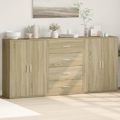 KTHLBRH Sideboards 3 STK. Sonoma-Eiche kleiderschrank flurschrank for Wohnzimmer Büro 60x31x84 cm Holzwerkstoff KTHLBRH Sideboards 3 STK. Sonoma-Eiche kleiderschrank flurschrank for Wohnzimmer Büro 60x31x84 cm Holzwerkstoff von KTHLBRH