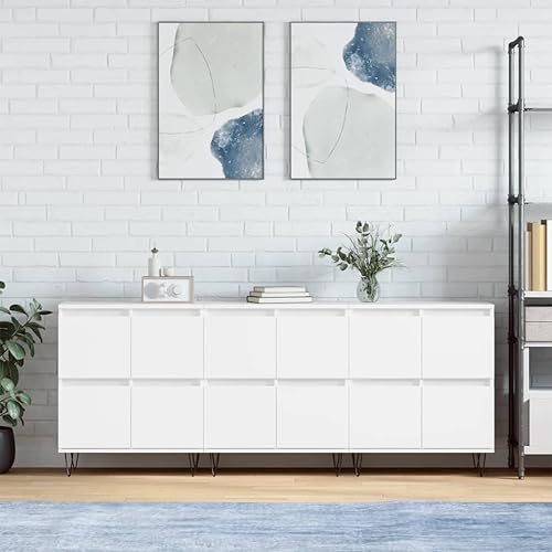 KTHLBRH Sideboards 3 STK. Weiß Holzwerkstoff gartenschrank Schrank for Innenraum Büro KTHLBRH Sideboards 3 STK. Weiß Holzwerkstoff gartenschrank Schrank for Innenraum Büro von KTHLBRH