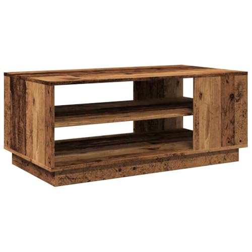 KTHLBRH Sofatisch Beistelltisch Outdoor Beistelltisch Couch Kleines Regal - Couchtisch Altholz-Optik 102x55x43 cm Holzwerkstoff für Wohnzimmer Balkon Küche Garten KTHLBRH Sofatisch Beistelltisch Outdoor Beistelltisch Couch Kleines Regal - Couchtisch Altholz-Optik 102x55x43 cm Holzwerkstoff für Wohnzimmer Balkon Küche Garten von KTHLBRH