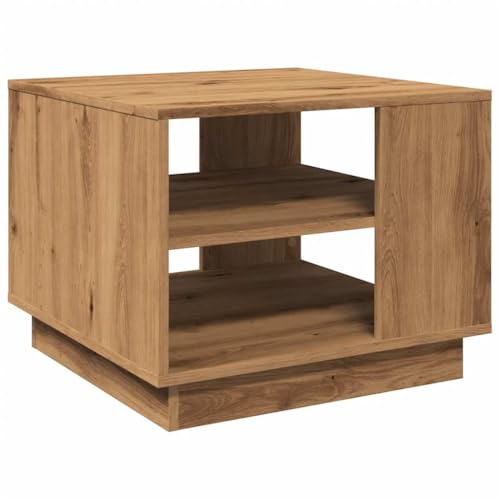 KTHLBRH Sofatisch Beistelltisch Outdoor Beistelltisch Couch Kleines Regal - Couchtisch Artisan-Eiche 55x55x42 cm Holzwerkstoff für Wohnzimmer Balkon Küche Garten KTHLBRH Sofatisch Beistelltisch Outdoor Beistelltisch Couch Kleines Regal - Couchtisch Artisan-Eiche 55x55x42 cm Holzwerkstoff für Wohnzimmer Balkon Küche Garten von KTHLBRH