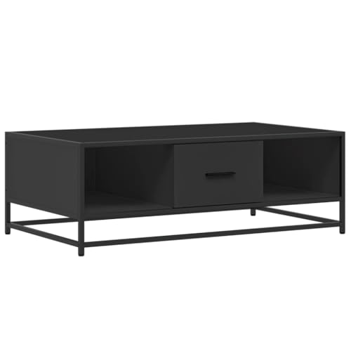 KTHLBRH Stubentisch Beistelltisch Couch Kleine Beistelltische Kleines Regal - Couchtisch Schwarz 100x57x35 cm Holzwerkstoff und Metall für Küche Schlafzimmer Wohnzimmer Garten KTHLBRH Stubentisch Beistelltisch Couch Kleine Beistelltische Kleines Regal - Couchtisch Schwarz 100x57x35 cm Holzwerkstoff und Metall für Küche Schlafzimmer Wohnzimmer Garten von KTHLBRH