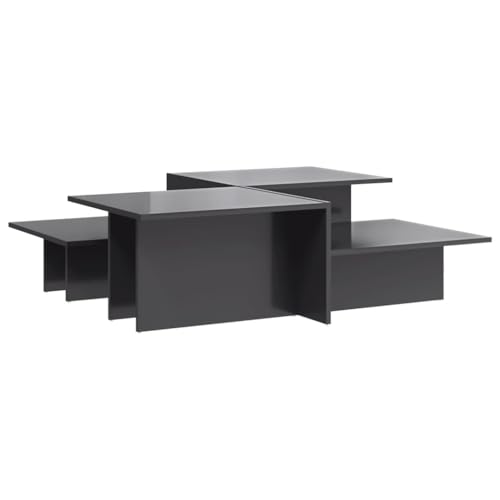KTHLBRH Stubentisch Wohnzimmertisch Balkontisch Klein Pflanzentisch - Couchtische 2 STK. Hochglanz-Grau Holzwerkstoff für Schlafzimmer Garten Balkon Wohnzimmer KTHLBRH Stubentisch Wohnzimmertisch Balkontisch Klein Pflanzentisch - Couchtische 2 STK. Hochglanz-Grau Holzwerkstoff für Schlafzimmer Garten Balkon Wohnzimmer von KTHLBRH