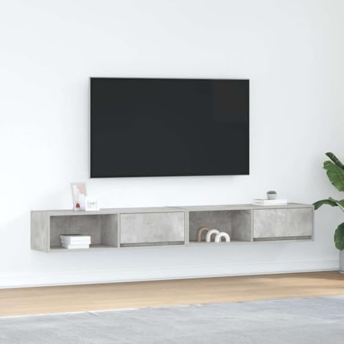 KTHLBRH TV-Schränke 2 STK. Betongrau TV Regal Fernsehschrank für Empfangsraum Wohnzimmer 100x31x25,5 cm Holzwerkstoff KTHLBRH TV-Schränke 2 STK. Betongrau TV Regal Fernsehschrank für Empfangsraum Wohnzimmer 100x31x25,5 cm Holzwerkstoff von KTHLBRH