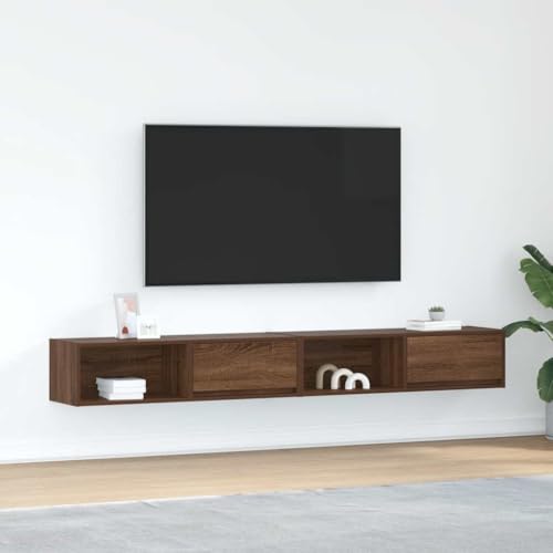 KTHLBRH TV-Schränke 2 STK. Braun Eichen-Optik Fernseher Schrank HiFi Rack Konsolentisch mit Schubladen Sideboard Wohnzimmer 100x31x25,5 cm KTHLBRH TV-Schränke 2 STK. Braun Eichen-Optik Fernseher Schrank HiFi Rack Konsolentisch mit Schubladen Sideboard Wohnzimmer 100x31x25,5 cm von KTHLBRH