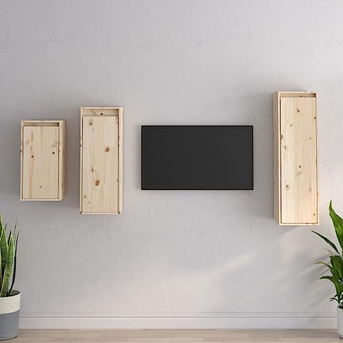 KTHLBRH TV-Schränke 3 STK. Massivholz Kiefer Klassischer TV-Schwebeschrank aus Massivholz mit praktischem Design KTHLBRH TV-Schränke 3 STK. Massivholz Kiefer Klassischer TV-Schwebeschrank aus Massivholz mit praktischem Design von KTHLBRH