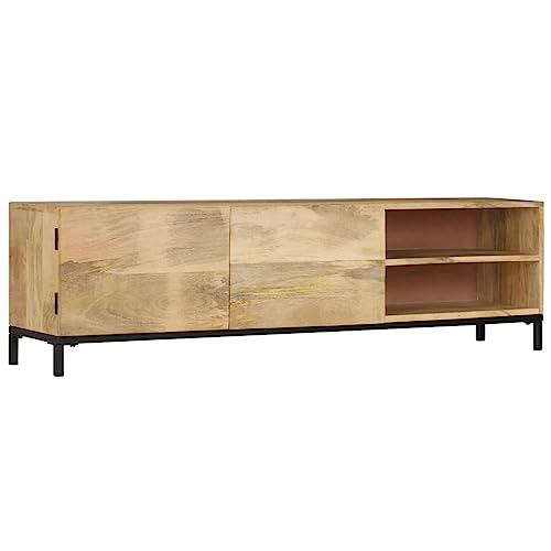 KTHLBRH TV-Schrank Antik-TV-Schrank aus Massivholz mit Stauraum, Vintage Möbel für Wohnzimmer 145x30x41 cm Massivholz Mango KTHLBRH TV-Schrank Antik-TV-Schrank aus Massivholz mit Stauraum, Vintage Möbel für Wohnzimmer 145x30x41 cm Massivholz Mango von KTHLBRH