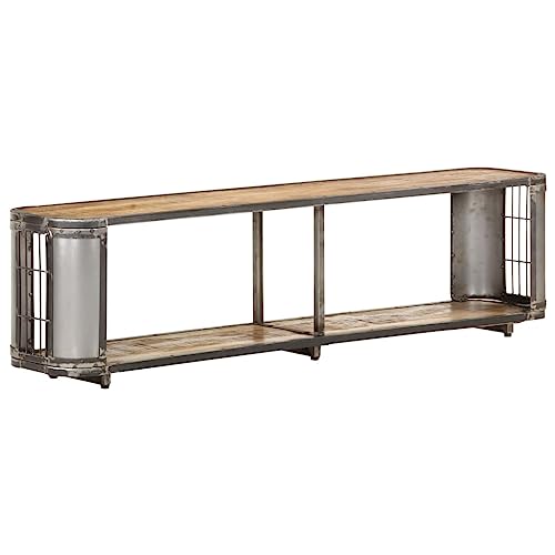 KTHLBRH TV-Schrank Fernseher kommode HiFi Rack Konsolentisch mit Schubladen kommode 150x30x40 cm Massivholz Mango von KTHLBRH