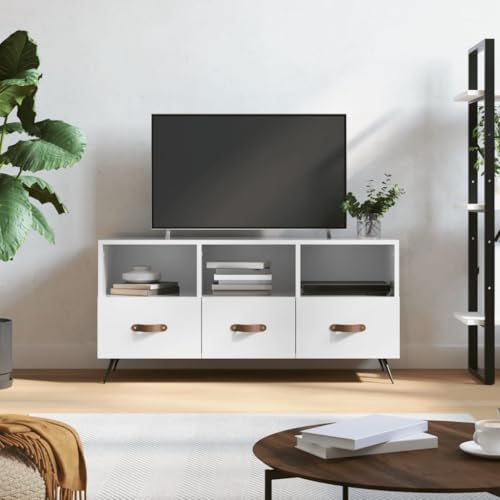 KTHLBRH TV-Schrank Hochglanz-Weiß tv Cabinet tv kommode Fernsehschrank lowboard 102x36x50 cm Holzwerkstoff KTHLBRH TV-Schrank Hochglanz-Weiß tv Cabinet tv kommode Fernsehschrank lowboard 102x36x50 cm Holzwerkstoff von KTHLBRH