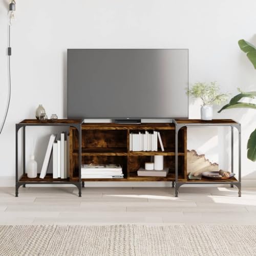 KTHLBRH TV-Schrank Räuchereiche Fernsehtisch Fernsehmöbel für Büro Empfangsraum 153x37x50 cm Holzwerkstoff KTHLBRH TV-Schrank Räuchereiche Fernsehtisch Fernsehmöbel für Büro Empfangsraum 153x37x50 cm Holzwerkstoff von KTHLBRH