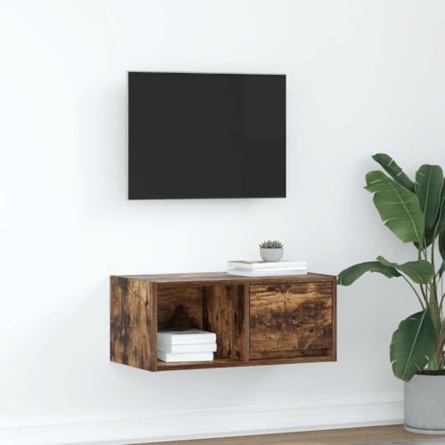 KTHLBRH TV-Schrank Räuchereiche Wohnzimmerschrank Multifunktionaler TV-Ständer für Arbeitszimmer Schlafzimmer 60x31x25,5 cm Holzwerkstoff KTHLBRH TV-Schrank Räuchereiche Wohnzimmerschrank Multifunktionaler TV-Ständer für Arbeitszimmer Schlafzimmer 60x31x25,5 cm Holzwerkstoff von KTHLBRH