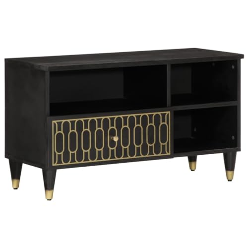 KTHLBRH TV-Schrank lowboard Sideboard Wohnzimmer Fernsehtisch tv Cabinet 80x33x46 cm Massivholz Mango von KTHLBRH