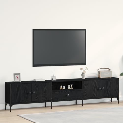 KTHLBRH TV-Schrank mit Schublade Schwarz Eiche kommode tv möbel hängeschrank lowboard 200x25x44 cm KTHLBRH TV-Schrank mit Schublade Schwarz Eiche kommode tv möbel hängeschrank lowboard 200x25x44 cm von KTHLBRH