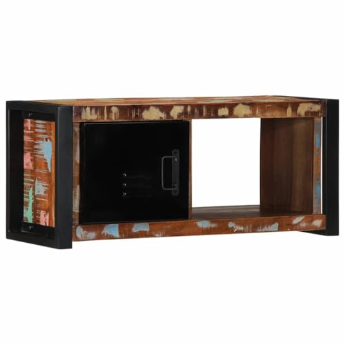 KTHLBRH TV-Schrank tv unterschrank kommode Fernseher Schrank lowboard 80x30x35 cm Massivholz Altholz von KTHLBRH