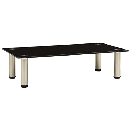 KTHLBRH TV-Tisch Fernseher Tisch kommode wohnzimmerschrank hängeschrank 60x35x17 cm Schwarz Hartglas von KTHLBRH