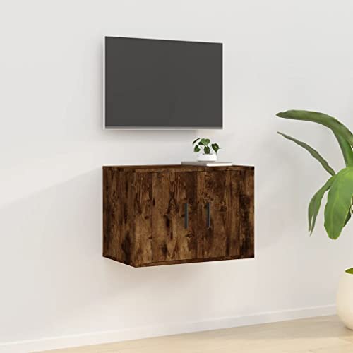 KTHLBRH TV-Wandschrank Räuchereiche kommode hängeschrank tv unterschrank Couchtisch 57x34,5x40 cm von KTHLBRH