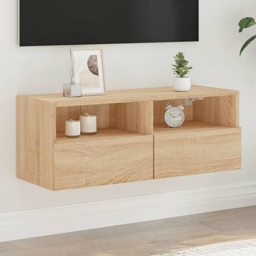KTHLBRH TV-Wandschrank Sonoma-Eiche Sideboard Wohnzimmer Fernsehschrank tv ständer tv Bank 80x30x30 cm Holzwerkstoff KTHLBRH TV-Wandschrank Sonoma-Eiche Sideboard Wohnzimmer Fernsehschrank tv ständer tv Bank 80x30x30 cm Holzwerkstoff von KTHLBRH