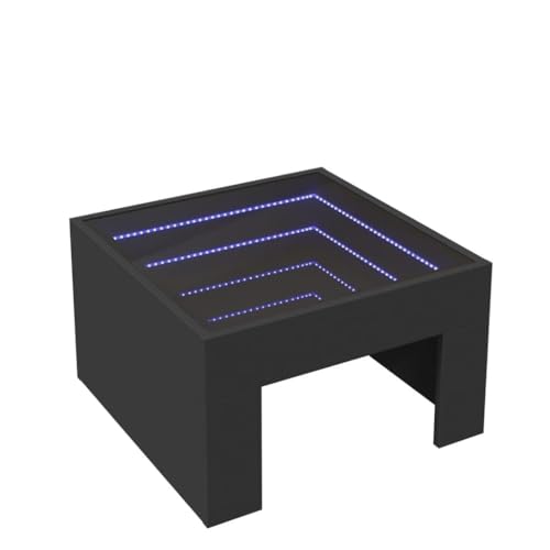KTHLBRH Telefontisch Beistelltisch Couch Kleiner Tisch Outdoor Schmaler Beistelltisch - Couchtisch mit Infinity-LED Schwarz 50x50x30 cm für Balkon Schlafzimmer Küche Wohnzimmer KTHLBRH Telefontisch Beistelltisch Couch Kleiner Tisch Outdoor Schmaler Beistelltisch - Couchtisch mit Infinity-LED Schwarz 50x50x30 cm für Balkon Schlafzimmer Küche Wohnzimmer von KTHLBRH