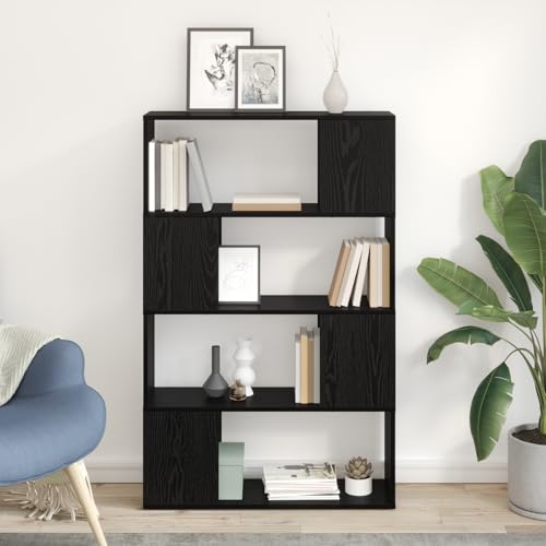 KTHLBRH Unterhaltungszentrum Schwarze Eiche Holzwerkstoff tv Bank Fernsehschrank lowboard kommode 80 x 24 x 124 cm von KTHLBRH