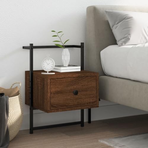 KTHLBRH Wand-Nachttisch Braun Eiche nachtschrank badschrank schmal for Schlafzimmer Wohnzimmer 35x30x51 cm Holzwerkstoff KTHLBRH Wand-Nachttisch Braun Eiche nachtschrank badschrank schmal for Schlafzimmer Wohnzimmer 35x30x51 cm Holzwerkstoff von KTHLBRH