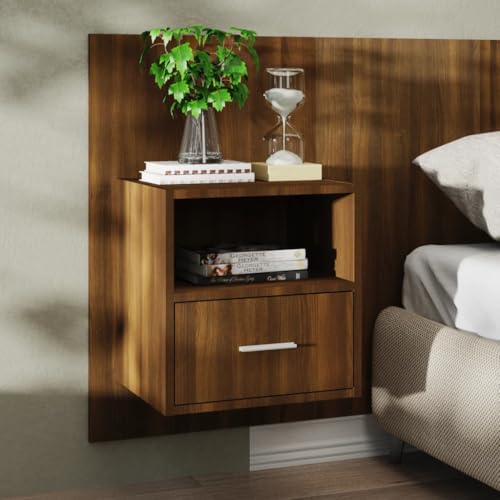 KTHLBRH Wand-Nachttisch Braun Eichen-Optik nachtschrank nachttische for Zimmer Schlafzimmer KTHLBRH Wand-Nachttisch Braun Eichen-Optik nachtschrank nachttische for Zimmer Schlafzimmer von KTHLBRH