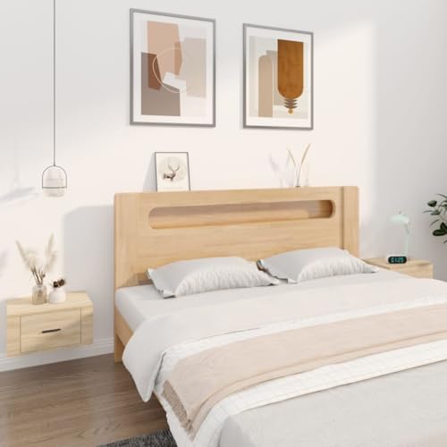 KTHLBRH Wand-Nachttische 2 STK. Sonoma-Eiche nachtschrank kommode mit schubladen for Wohnzimmer Zimmer 50x36x25 cm KTHLBRH Wand-Nachttische 2 STK. Sonoma-Eiche nachtschrank kommode mit schubladen for Wohnzimmer Zimmer 50x36x25 cm von KTHLBRH