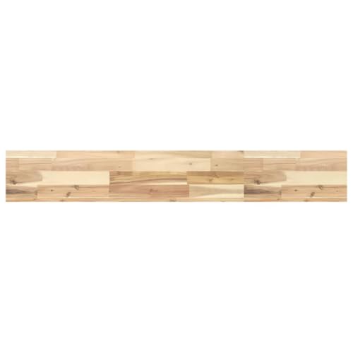 KTHLBRH Wandregal Brett Schweberegale Bücherregal Wand Floating Shelves - Schweberegal 120x20x4 cm Massivholz Akazie Unbehandelt für Wohnzimmer Badezimmer Küchen Balkon KTHLBRH Wandregal Brett Schweberegale Bücherregal Wand Floating Shelves - Schweberegal 120x20x4 cm Massivholz Akazie Unbehandelt für Wohnzimmer Badezimmer Küchen Balkon von KTHLBRH