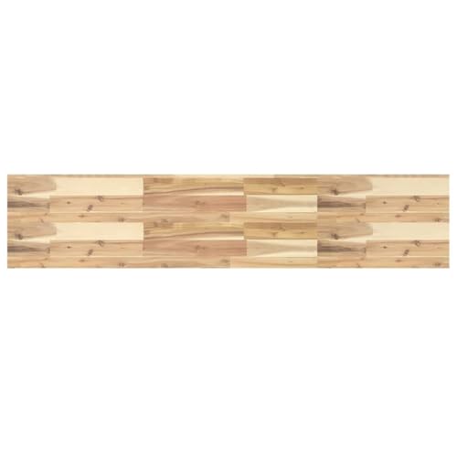 KTHLBRH Wandregal Brett Schweberegale Bücherregal Wand Floating Shelves - Schweberegal 120x30x4 cm Massivholz Akazie Unbehandelt für Wohnzimmer Badezimmer Küchen Balkon KTHLBRH Wandregal Brett Schweberegale Bücherregal Wand Floating Shelves - Schweberegal 120x30x4 cm Massivholz Akazie Unbehandelt für Wohnzimmer Badezimmer Küchen Balkon von KTHLBRH
