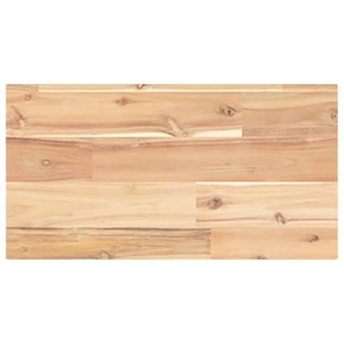 KTHLBRH Wandregal Brett Schweberegale Bücherregal Wand Floating Shelves - Schweberegal 60x20x2 cm Massivholz Akazie Unbehandelt für Wohnzimmer Badezimmer Küchen Balkon von KTHLBRH
