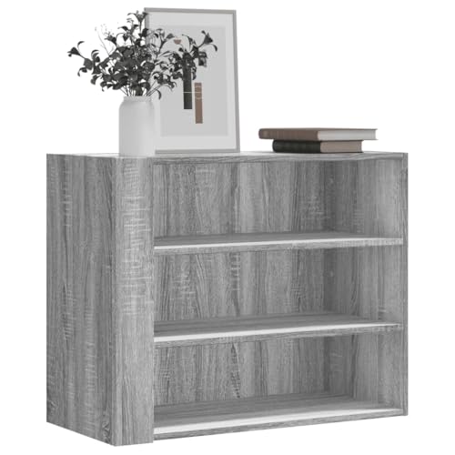 KTHLBRH Wandregal Grau Sonoma Dekoregal Schweberegal für Bad Wohnzimmer 75x35x60 cm Holzwerkstoff KTHLBRH Wandregal Grau Sonoma Dekoregal Schweberegal für Bad Wohnzimmer 75x35x60 cm Holzwerkstoff von KTHLBRH