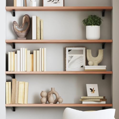 KTHLBRH Wandregal Hellbraun Aufbewahrungsregal Regal für Deko für Büro Bad 80x20x2 cm Massivholz Eiche Behandelt KTHLBRH Wandregal Hellbraun Aufbewahrungsregal Regal für Deko für Büro Bad 80x20x2 cm Massivholz Eiche Behandelt von KTHLBRH