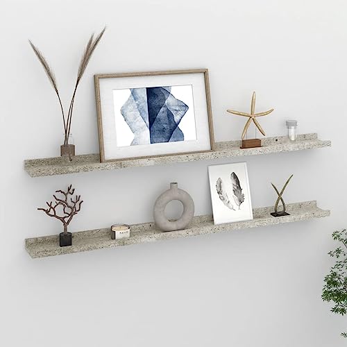 KTHLBRH Wandregale 2 STK. Betongrau Hängeregal Regal für Deko für Schlafzimmer Büro 100x9x3 cm KTHLBRH Wandregale 2 STK. Betongrau Hängeregal Regal für Deko für Schlafzimmer Büro 100x9x3 cm von KTHLBRH