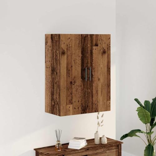 KTHLBRH Wandschrank Altholz-Optik gartenschrank gartenschrank for Wohnzimmer Innenraum 69,5x34x90 cm von KTHLBRH