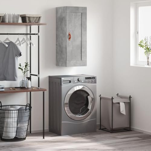 KTHLBRH Wandschrank Betongrau gartenschrank flurschrank for Schlafzimmer Wohnzimmer 34,5x34x90 cm Holzwerkstoff KTHLBRH Wandschrank Betongrau gartenschrank flurschrank for Schlafzimmer Wohnzimmer 34,5x34x90 cm Holzwerkstoff von KTHLBRH