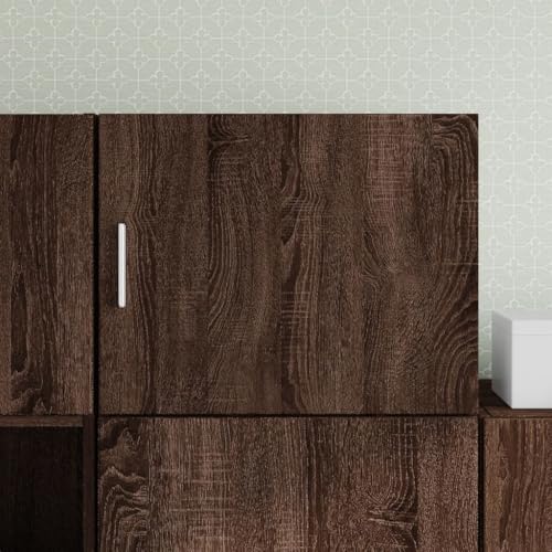 KTHLBRH Wandschrank Braun Eichen-Optik gartenschrank gartenschrank for Wohnzimmer Innenraum 50x42,5x40 cm Holzwerkstoff von KTHLBRH
