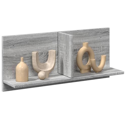 KTHLBRH Wandschrank Regal für Deko Pflanzenregal für Bad Büro 70x16,5x30 cm Grau Sonoma Holzwerkstoff KTHLBRH Wandschrank Regal für Deko Pflanzenregal für Bad Büro 70x16,5x30 cm Grau Sonoma Holzwerkstoff von KTHLBRH