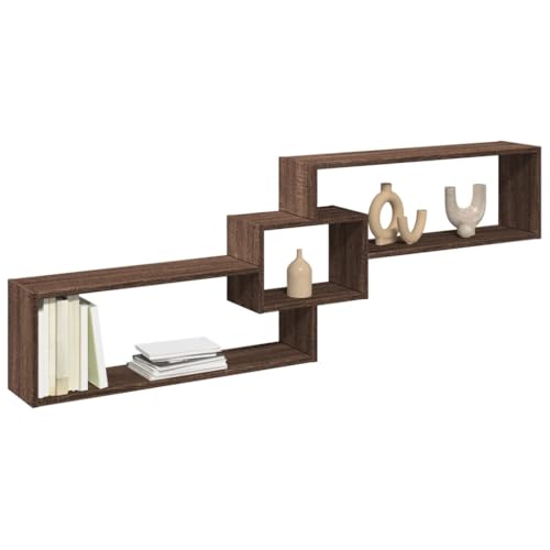 KTHLBRH Wandschrank Wohnzimmerregal Hängeregal für Schlafzimmer Wohnzimmer 158x18x53 cm Eichen-Optik Holzwerkstoff KTHLBRH Wandschrank Wohnzimmerregal Hängeregal für Schlafzimmer Wohnzimmer 158x18x53 cm Eichen-Optik Holzwerkstoff von KTHLBRH