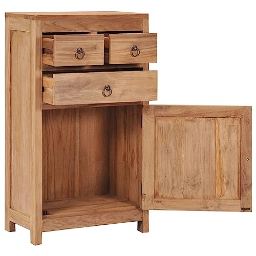 KTHLBRH Wohnzimmerschrank Esszimmerschrank Anrichte Sideboard 50x30x90 cm Massivholz Teak für Küche, Wohnzimmer, Aufenthaltsraum von KTHLBRH