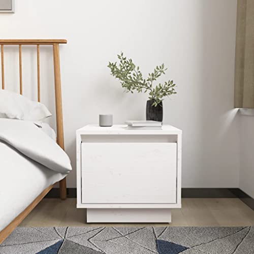 Nachttisch Weiß Bedside Table kommode mit schubladen for Zimmer Schlafzimmer 35x34x32 cm Massivholz Kiefer Nachttisch Weiß Bedside Table kommode mit schubladen for Zimmer Schlafzimmer 35x34x32 cm Massivholz Kiefer von KTHLBRH