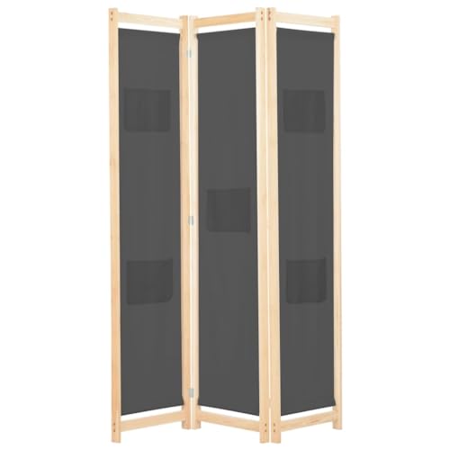Paravent Outdoor Wetterfest Blackout Curtain 3-teiliger Raumteiler Grau 120 x 170 x 4 cm Stoff Paravent Outdoor Wetterfest Blackout Curtain 3-teiliger Raumteiler Grau 120 x 170 x 4 cm Stoff von KTHLBRH