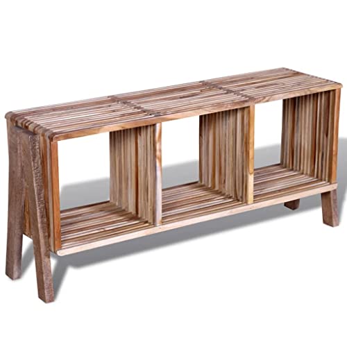 TV-Schrank mit 3 Fächern Stapelbar Altholz Teak Vintage TV-Schrank aus Altholz mit vielseitigen Stapelmöglichkeiten und geräumigen Fächern für Wohnzimmer. TV-Schrank mit 3 Fächern Stapelbar Altholz Teak Vintage TV-Schrank aus Altholz mit vielseitigen Stapelmöglichkeiten und geräumigen Fächern für Wohnzimmer. von KTHLBRH