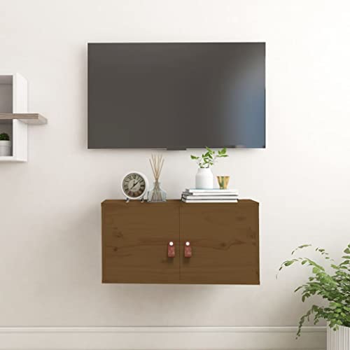 Wandschrank Honigbraun Aufbewahrungsregal Regal für Deko für Bad Wohnzimmer 60x30x30 cm Massivholz Kiefer Wandschrank Honigbraun Aufbewahrungsregal Regal für Deko für Bad Wohnzimmer 60x30x30 cm Massivholz Kiefer von KTHLBRH
