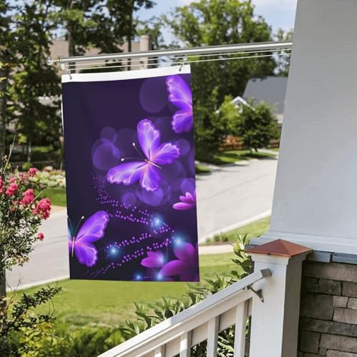 60 x 91 cm große Flaggen für draußen, lustige Banner, schöne violette Gartenflagge, doppelseitiger Druck, Hofflagge, Willkommensgartenbanner für Zuhause, Rasen, Innen- und Außenbereich, Dekoration 60 x 91 cm große Flaggen für draußen, lustige Banner, schöne violette Gartenflagge, doppelseitiger Druck, Hofflagge, Willkommensgartenbanner für Zuhause, Rasen, Innen- und Außenbereich, Dekoration von KTHSNSKL