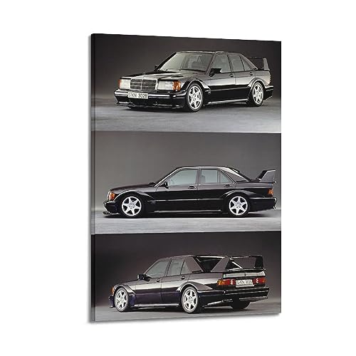 KTIN Dream Racing Poster AMG 190E W201 Evo II DTM Sportwagen-Poster, dekoratives Gemälde, Leinwand, Wandposter und Kunstdruck, modernes Familienschlafzimmer-Dekor-Poster, 50 x 75 cm von KTIN