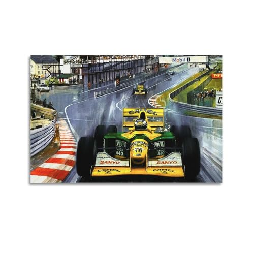 KTIN Motorsport-Poster Rennstrecke & internationale Rennstrecke, dekoratives Gemälde, Leinwand-Wandposter und Kunstdruck, modernes Familienschlafzimmer-Dekor-Poster, 60 x 90 cm von KTIN