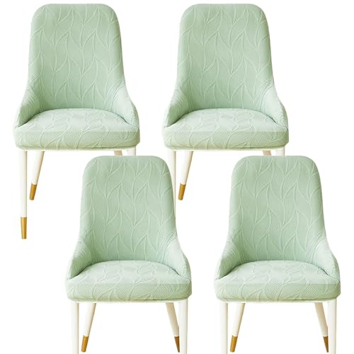 2er-Pack Ohrensessel-Schoner Mit Ergonomischer Kontur – Schonbezüge Aus Hochwertigem Stretchgewebe, Pflegeleichter Möbelschutz For Den Einsatz Zu Hause Und Im Gastgewerbe(Light Green,Set of 4) von KTLCNDF