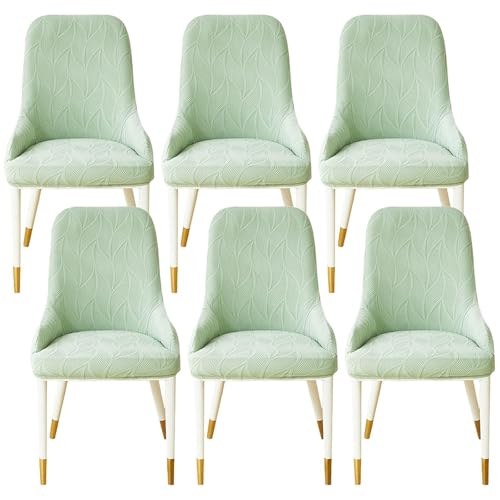 2er-Pack Ohrensessel-Schoner Mit Ergonomischer Kontur – Schonbezüge Aus Hochwertigem Stretchgewebe, Pflegeleichter Möbelschutz For Den Einsatz Zu Hause Und Im Gastgewerbe(Light Green,Set of 6) von KTLCNDF