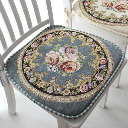 4er-Set Stuhlkissen Aus Memory-Schaum For Esszimmerstühle – U-förmige Sitzpolster Aus Chenille Mit Bändern (braun) – 43,2 X 45,7 Cm, Waschbare Stuhlhussen Im Retro-Stil For Die Küche (2er-Pack)(Green, von KTLCNDF